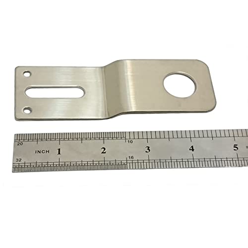 UngSung Fender Mount Antenna Bracket 3/4 inches Hole 2.0mm Thickness Stainless Steel Plate for CB UHF VHF Ham NMO Antenna Mount Between Vehicle Hood and Fender - Image 3