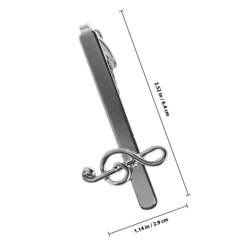 2pcs Music Note Tie Clips Men Style Necktie Clasp Necktie Accessories For Dad Husband Business Formal Wear - Image 2