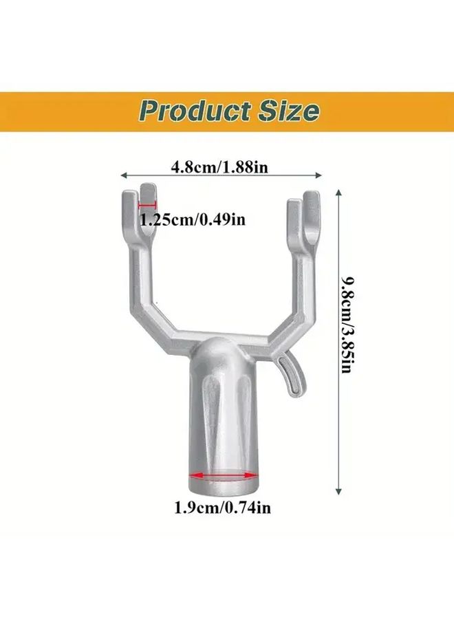 Heavy Duty Metal Clothes Drying Rack Forks 2 Pack Rust Resistant 4 Prong Outdoor Support - Image 3