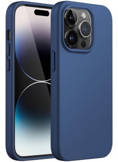 iPhone 14 pro Case Upgrade Defender Silicone Cover ShockProof Anti-Scratch Protective Phone Case (BLUE)