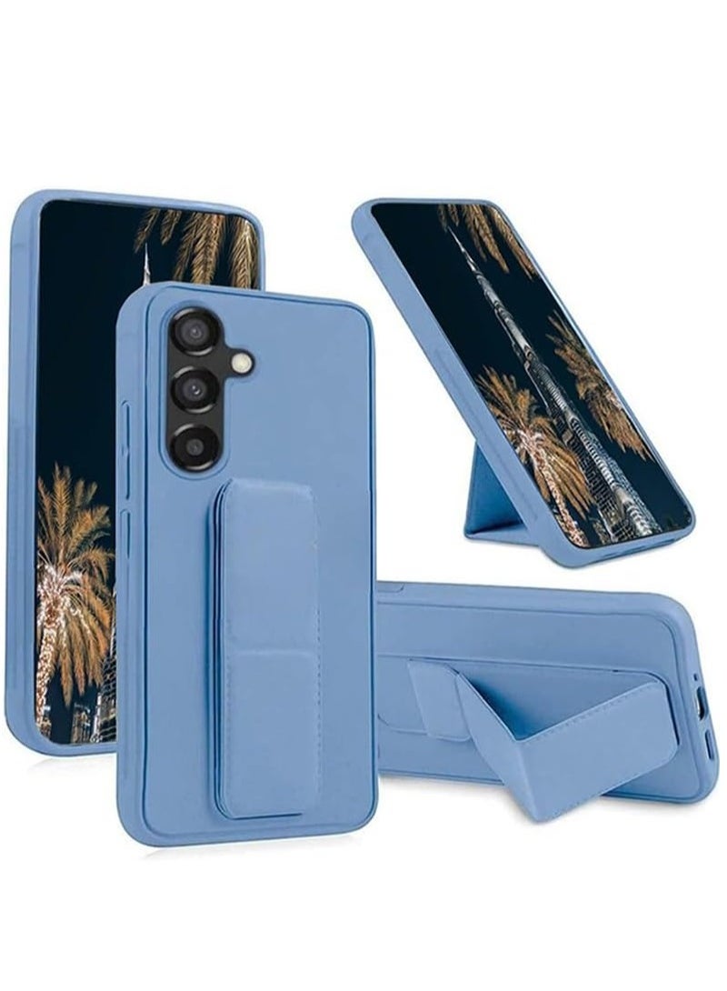 Houmt Samsung Galaxy A55 Back Stand Case Magnetic Car Mount Holder Kickstand Cover For Galaxy A55 with Wrist Strap Shockproof Full Protection Case for Samsung Galaxy A55 5G 6.6-inch - Image 1