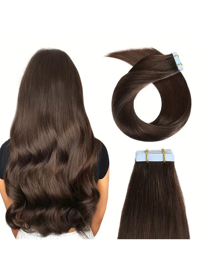 Bluejw Real Hair Seamless Hair PU Wig Film Hair Real Hair Silk Hair Extensions Tape In Hair - Image 1
