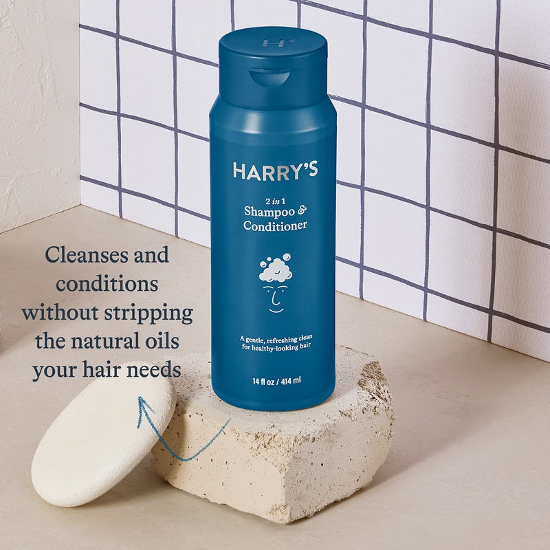 Harry's Men's Shampoo and Conditioner 2 in 1, Gentle & Refreshing For All Hair Types, 14 Fl Oz, 3 Count - Image 4