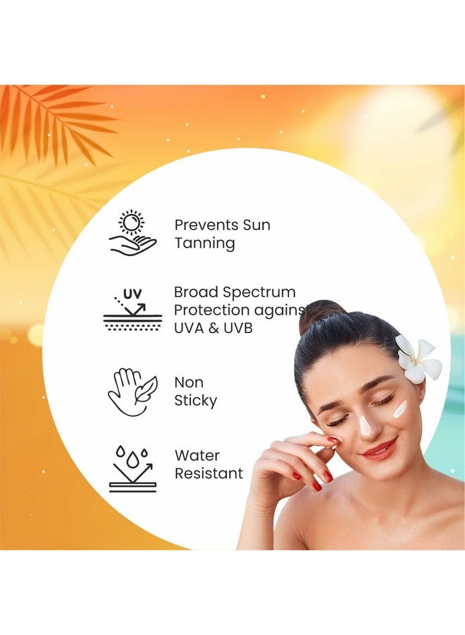 Globus Remedies Glosika Sunscreen Lotion, Spf 50 Pa+++ Up To 12Hrs Protection With Almond & Rose Extract (Pack Of 2) - Image 4