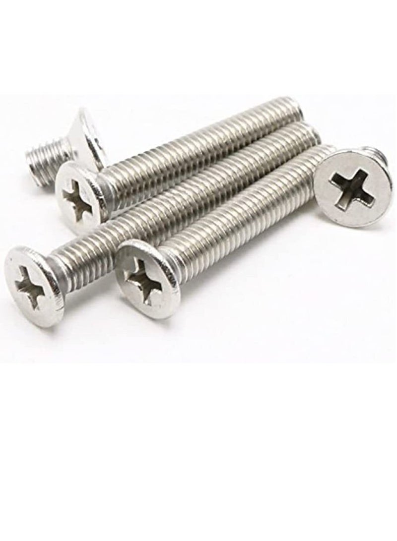 RACO Machine Screws/Bolts Stainless Steel Round Head Phillips Screws Muliti Purpose Use (100, 4BAX20) - Image 1