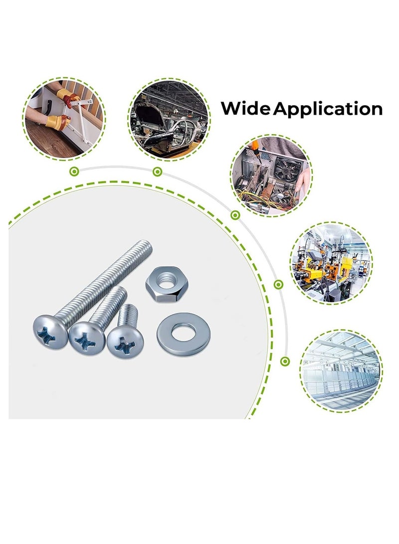 RACO Machine Screws/Bolts Stainless Steel Round Head Phillips Screws Muliti Purpose Use (100, 4BAX20) - Image 3