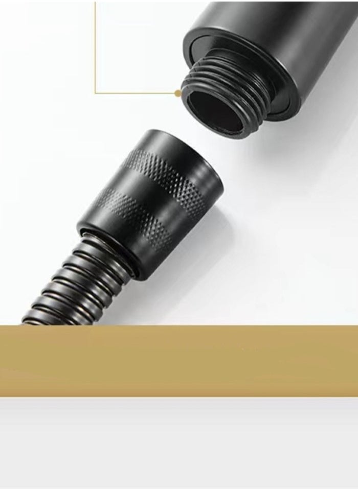 Kutis - 1-Set Showerhead and Showerhead Rack Shower Hose Adjustable Pressurized Shower Spray Nozzle For Bathroom 26x12 cm - Image 1
