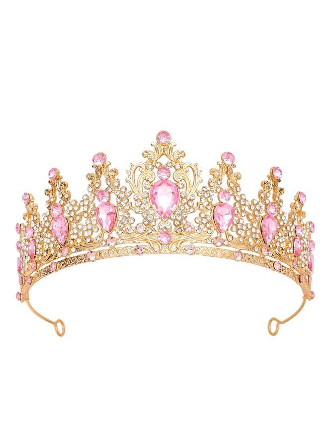 JITINX Tiaras Crown for Women, Queen Crown, Bridal for Tiaras Headband Wedding, Birthday Party Prom Princess Crystal Crowns Hair Accessories, Large, metal, glass - Image 1