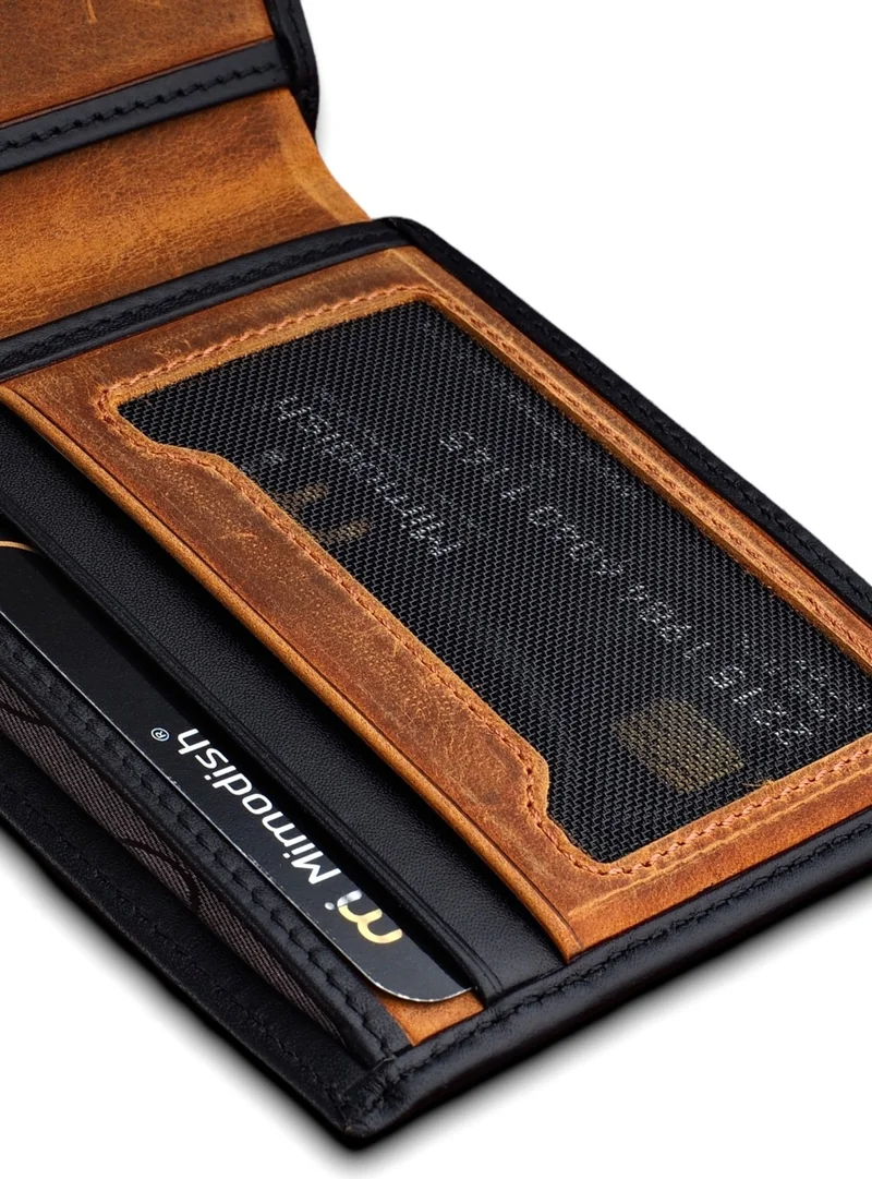 Mimodish 062 Leather Luxury Men's Wallet and Credit Card Holder