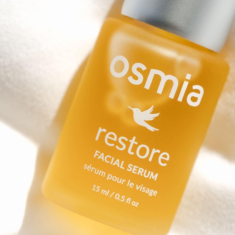 Osmia Skincare - Natural Restore Facial Serum | Lavender, Carrot Seed, Jojoba, Borage, + Pomegranate Oils | Moisturize, Boost, Nourish | Clean Beauty For Healthy Skin (0.45 fl oz | 13.3 ml) - Image 3