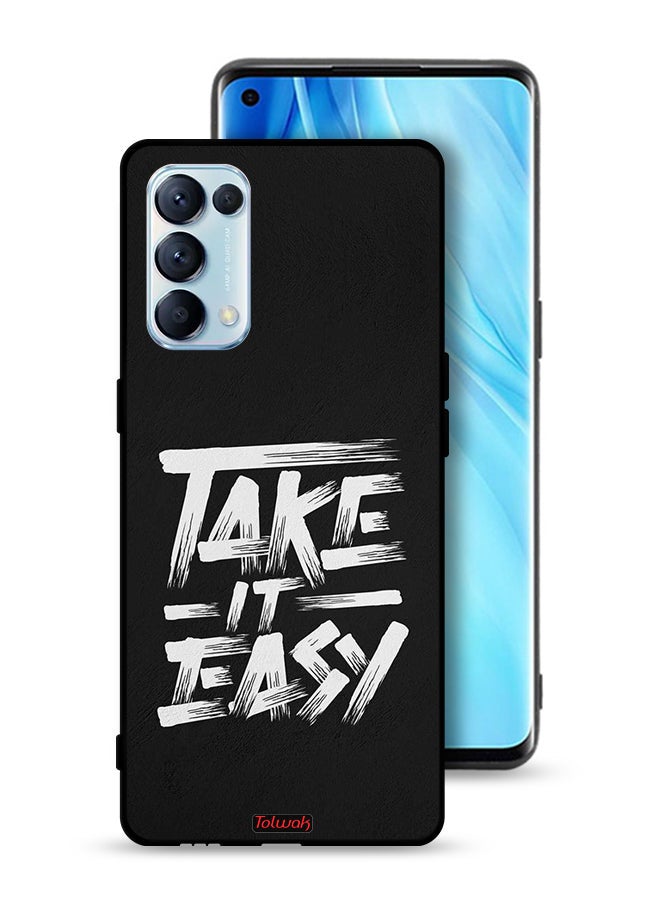 Tolwak Oppo Reno5 Pro 5G Protective Case Cover Take It Easy - Image 1
