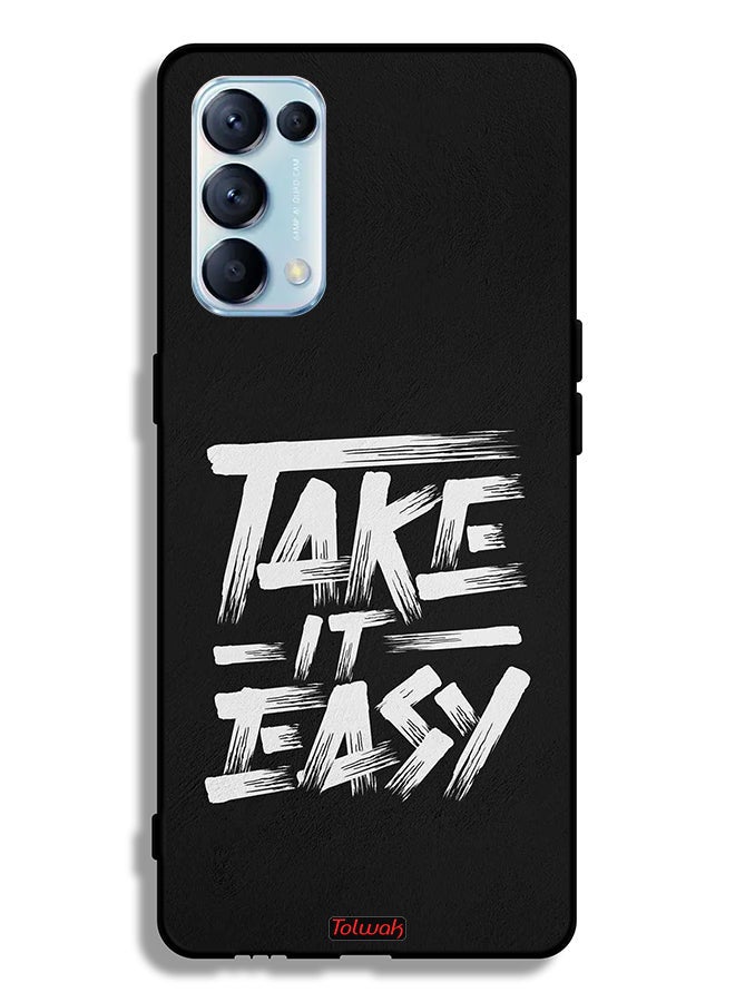Tolwak Oppo Reno5 Pro 5G Protective Case Cover Take It Easy - Image 2