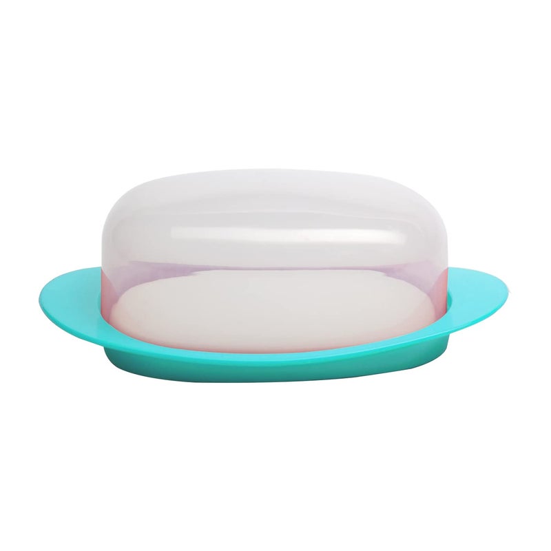 Gluman Big Bread Box With Butter Dish Container Bread Box And Butter Dish Combo 100 Food Grade Dishwasher Safe Freezer Safe Recyclable Reusable Teal Green Polypropylene - Image 2