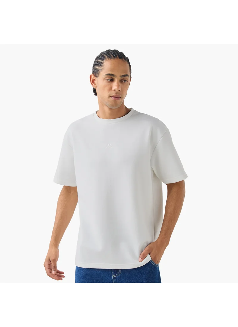Kappa Kappa Logo Embroidered T-shirt with Crew Neck and Short Sleeves