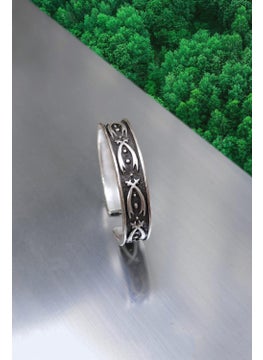 The Collection Kılıç Wedding Ring Model Adjustable Men's Silver Plated Ring  - Image 3