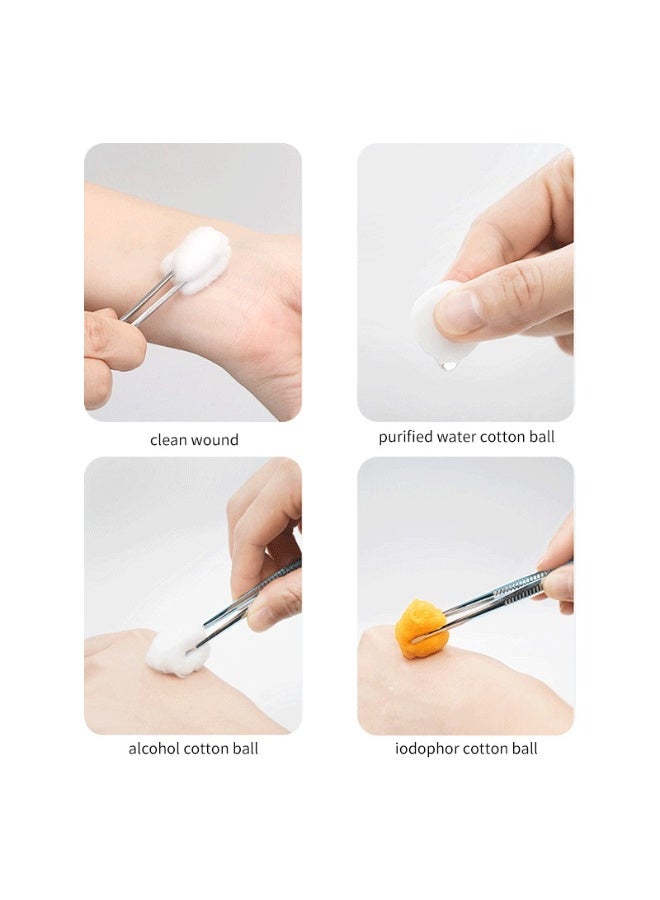 LMLTOP Disposable 100% Natural Cotton Balls Soft High Absorbent Medical 100pcs Organic Cotton Pads for Makeup Nail Polish Removal - Image 4