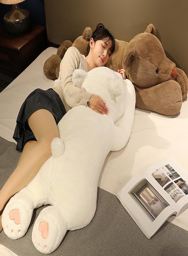 SNOWOLF Giant Weighted Bear Stuffed Animals, 40" White Bear Plush Throw Pillow Super Cute Kawaii Plushie Polar Bear Hugging Toys Gifts for Boys Girls Adults, 100cm, White - Image 3