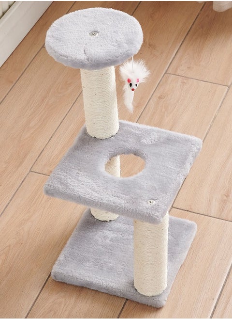 Multi-Level Kitten Play Tree with Scratching Post and Ladder