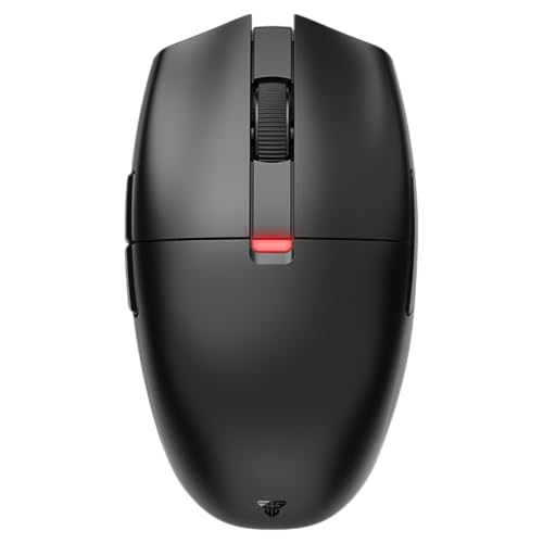 FANTECH ARIA XD7 Wireless Gaming Mouse Pixart 3395 Gaming Sensor 26000 DPI, HUANO Switches, Super Lightweight 59 Grams and Ambidextrous Egg Shape, 3 Mode Connectivity, Black - Image 1