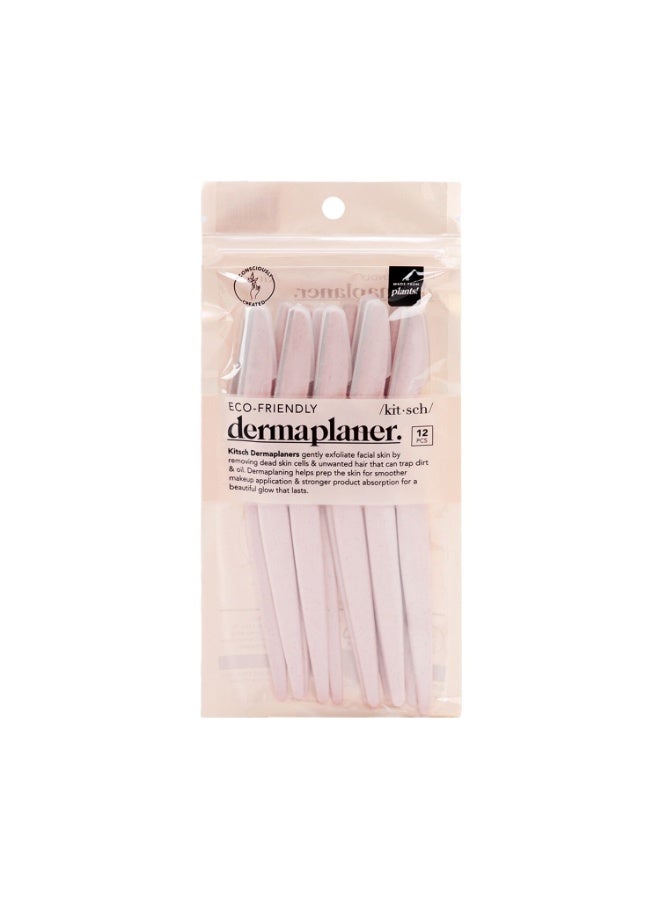 Kitsch Dermaplane Facial Razors for Women & Men, Eyebrow Trimmer & Exfoliator, pink, 12 Pcs - Image 3