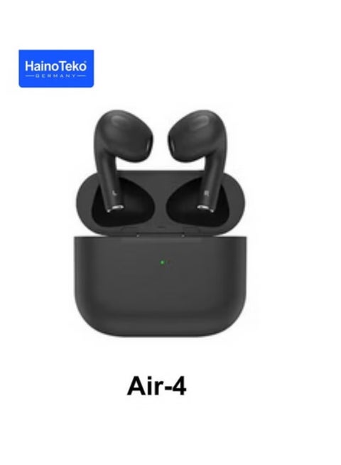 Air 4 Wireless Bluetooth Earbuds with Touch Control, HiFi Stereo Sound, Deep Bass, Noise Isolation, and Long Battery Life – In-Ear TWS Earphones with Charging Case – Compatible with iPhone, Android, Tablets, Laptops & All Bluetooth Devices