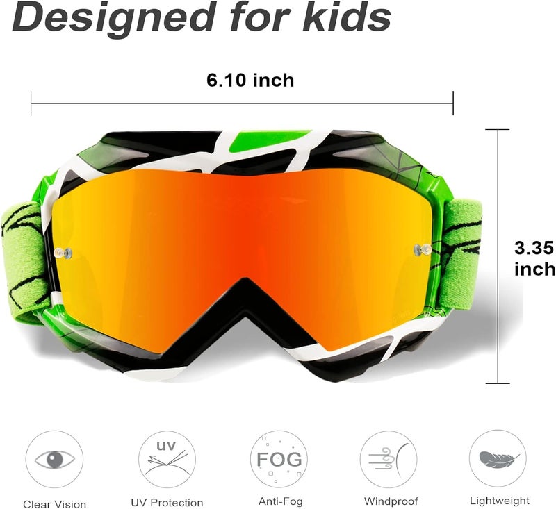 NENKI Children's Off-Road Racing Goggles - Image 2