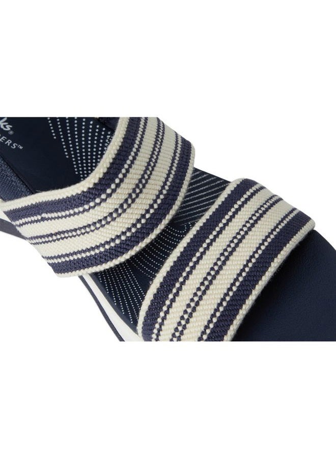 clarks Women's Arla Stroll Flat Sandal, Navy Multi, 9.5 - Image 2