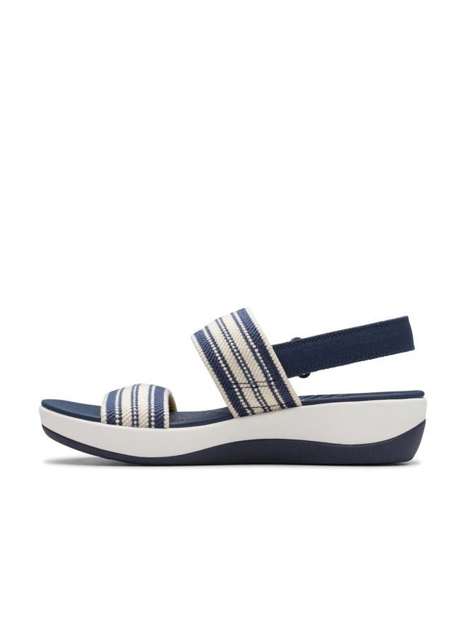 clarks Women's Arla Stroll Flat Sandal, Navy Multi, 9.5 - Image 4
