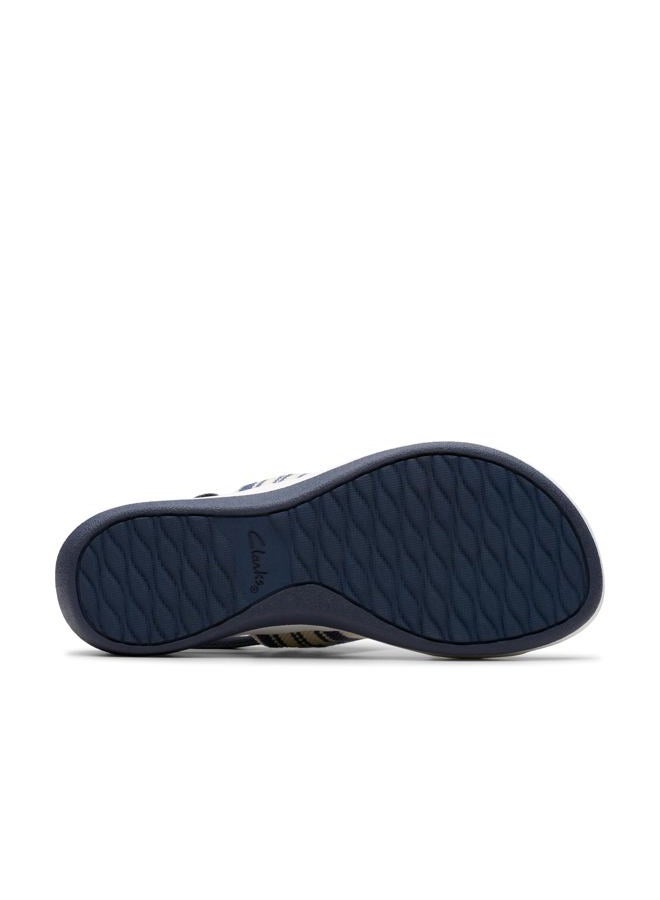 clarks Women's Arla Stroll Flat Sandal, Navy Multi, 9.5 - Image 5