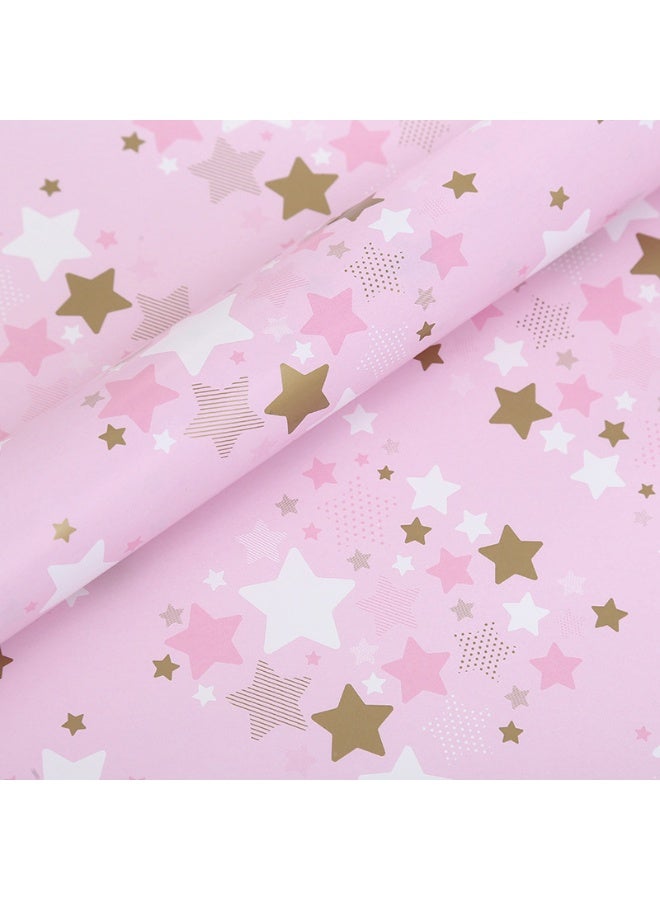 4 Sheets Gift Wrapping Paper With Accessories,Holiday Gift Wrapping Paper,Birthday Gift Box Gift Wrapping DIY, Gift Wrapping Paper for Birthday, Holiday, Wedding, Party,Kids Gift Wrapping (70cmX50cm) - Image 5