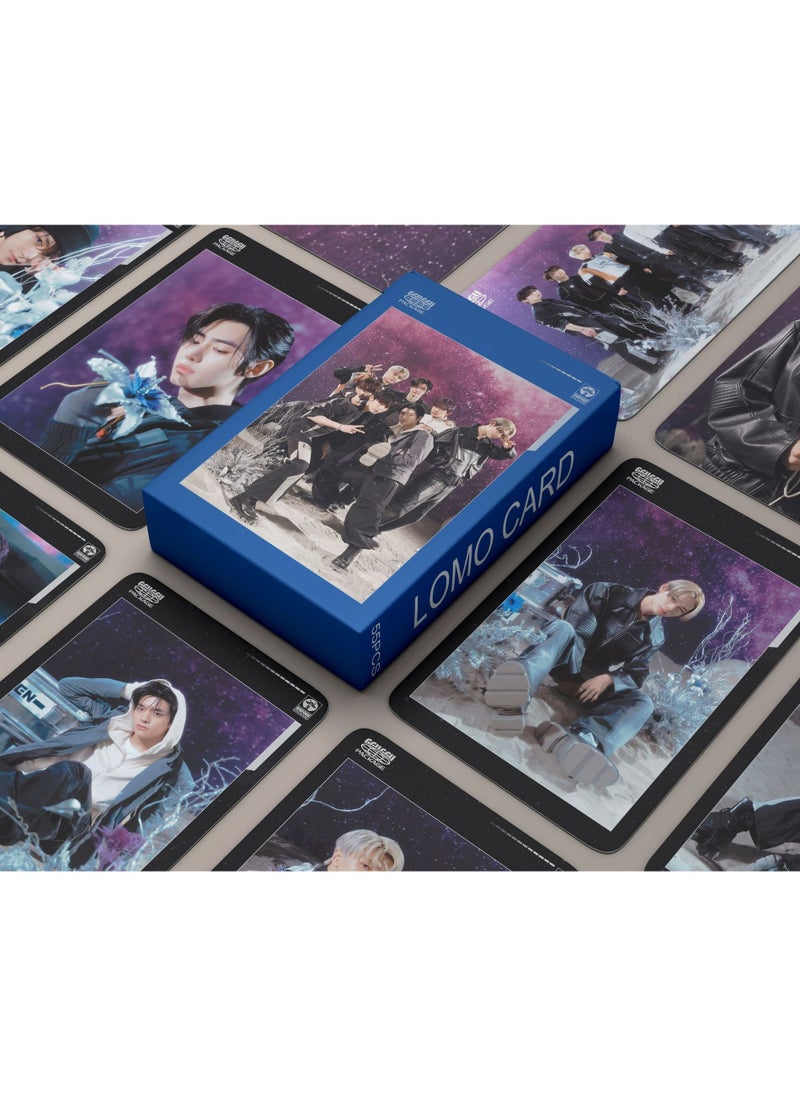 EHOME 55Pcs Enhypen 2024 Ggu Ggu Package Lomo Card  - Image 1