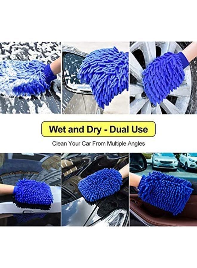 Generic 2 Pieces Microfiber Gloves for Car Washing  - Image 4