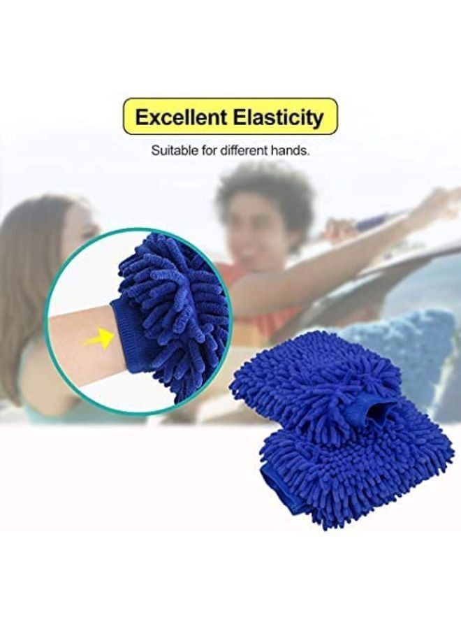 Generic 2 Pieces Microfiber Gloves for Car Washing  - Image 3