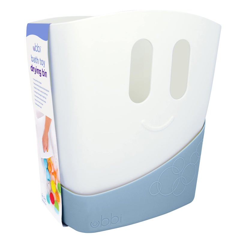 Ubbi Stand Up Bath Toy Storage Organizer, Bath Caddy with Removable Drying Rack Bin for Toddlers and Baby, Cloudy Blue - Image 4