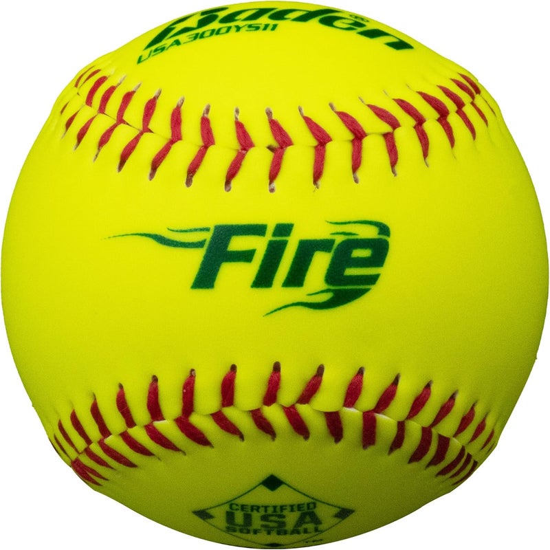 Baden ASA Fire Synthetic Cover Slowpitch Softball (One Dozen) - Image 1