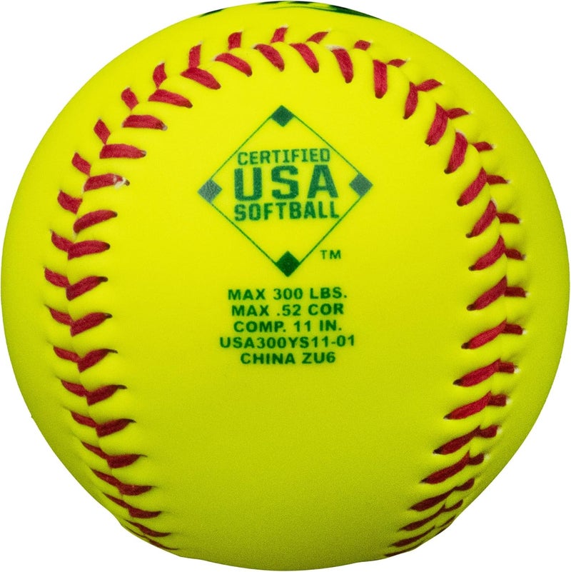 Baden ASA Fire Synthetic Cover Slowpitch Softball (One Dozen) - Image 3