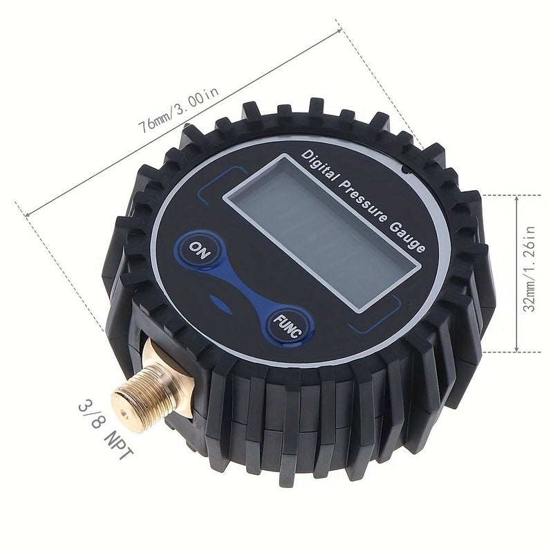 1pc Portable ABS Metal Precision Electronic Digital Tire Measuring Instrument 0-300PSI - Image 2