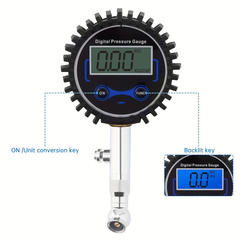 1pc Portable ABS Metal Precision Electronic Digital Tire Measuring Instrument 0-300PSI - Image 4