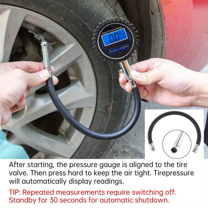 1pc Portable ABS Metal Precision Electronic Digital Tire Measuring Instrument 0-300PSI - Image 3