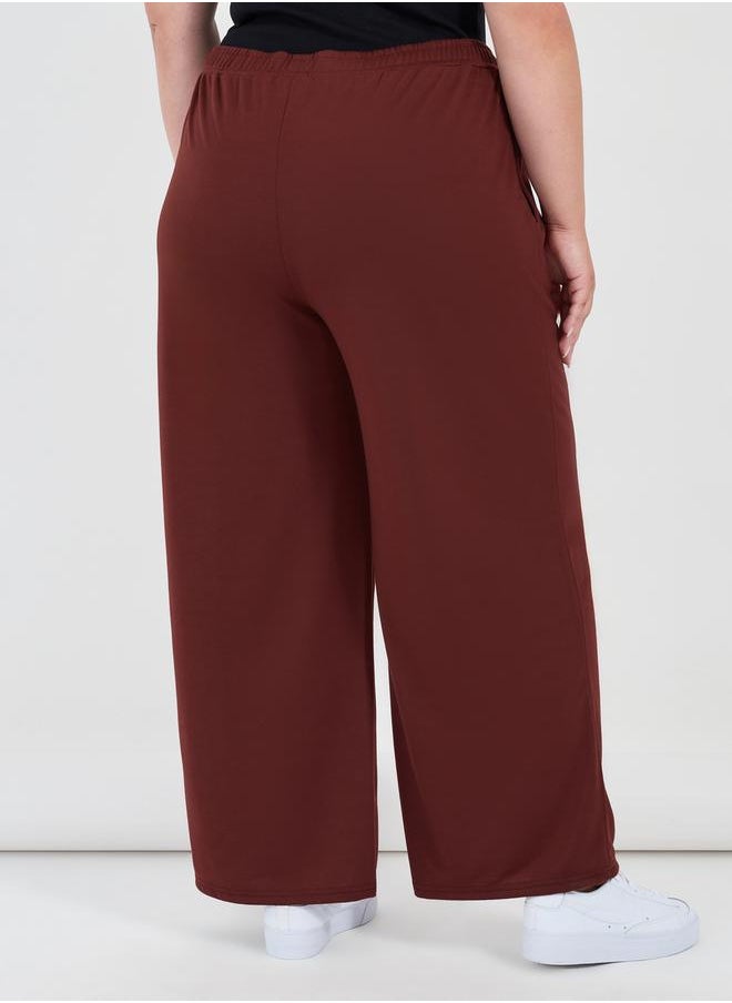 Styli Plus Size Wide Leg Joggers  - Image 4