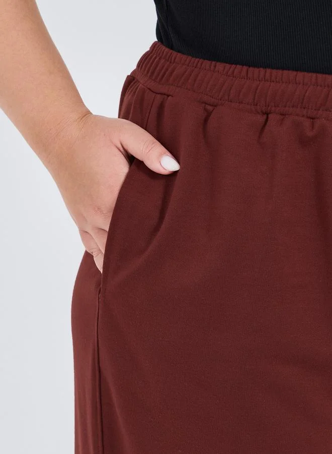 Styli Plus Size Wide Leg Joggers