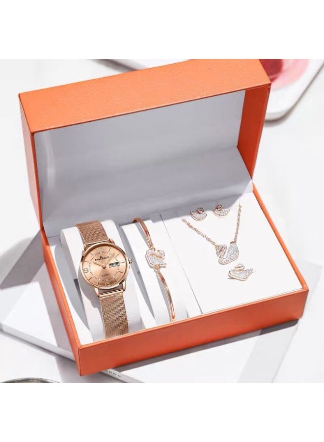 KUYING New Small Fresh Retro Decorative Watch Set 