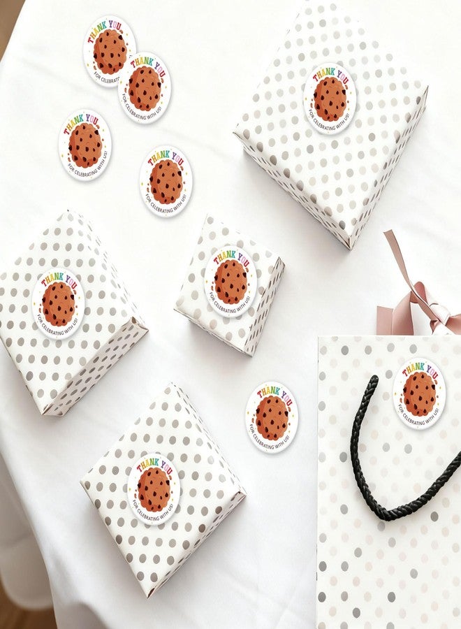 BOBYIYI 40pcs Cookies Thank You Stickers One Sweet Cookie Birthday Party Favor Stickers Cookie Themed Favors Tags for Gift Bags - Image 5