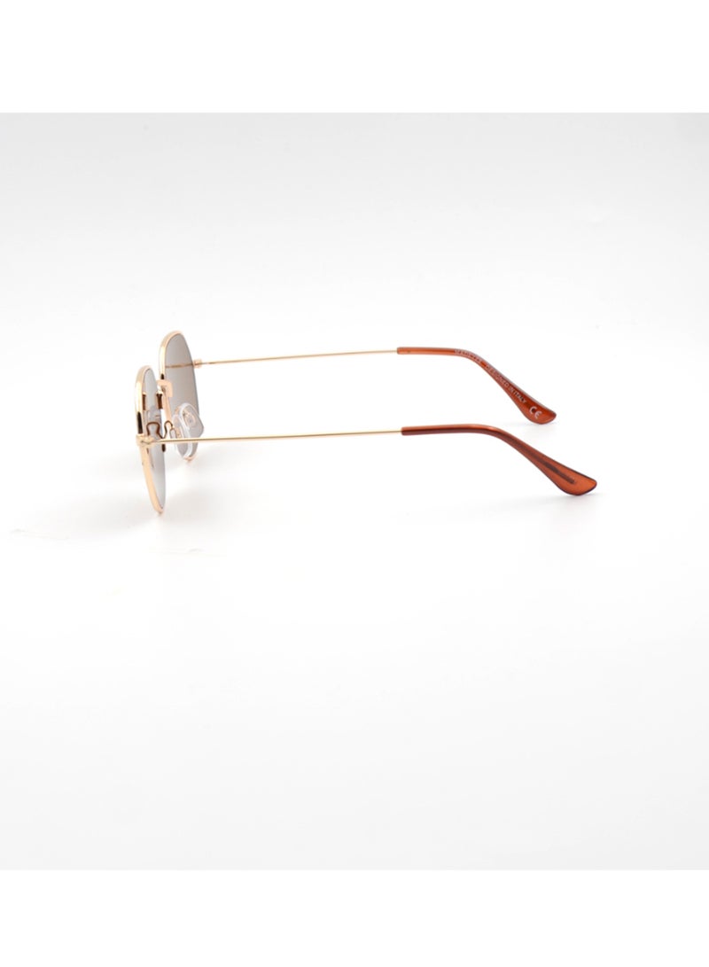 MADEYES نظارات شمسية للنساء بحماية من الأشعة فوق البنفسجية EE23M507-5 - ذهبية/بنية - Image 3