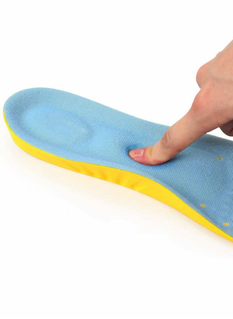 Excefore Memory Foam Insoles, PU Orthotic Sport Insoles, Comfortable Breathable, Shock Absorption and Relieve Foot Pain, Plantar Fasciitis Arch Support Insoles (Men 41-46/ Women 42-47)  - Image 3