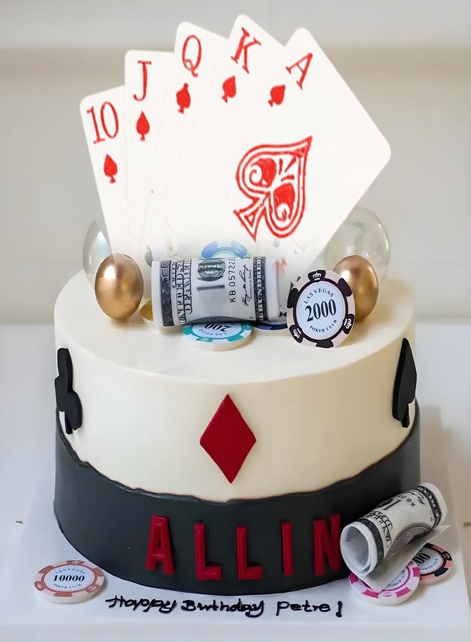 acvcatto Playing Card Silicone Molds Set, Poker Theme Cake Decorating Kit with Mustache and Bow Ties Fondant Molds, for Father's Day Cupcake Topper Candy Sugar Craft Gum Paste Clay Resin - Image 5
