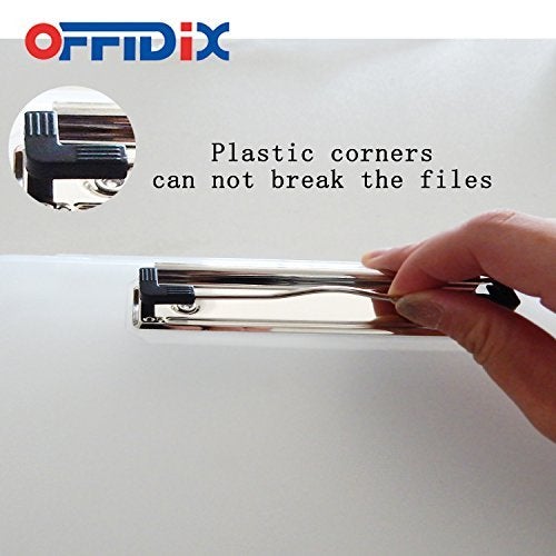 OFFIDIX Clipboard Storage Box Transparent Plastic Paper Clipboard Paper Holder Storage Clip Board Ideal for School, Home and Office Use - Image 3