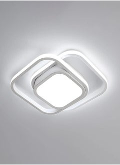 جو إيكو  مصباح سقف ألومنيوم LED، طراز حديث، شكل صليب مربع، أبيض، أضاءة أبيض  - Image 1