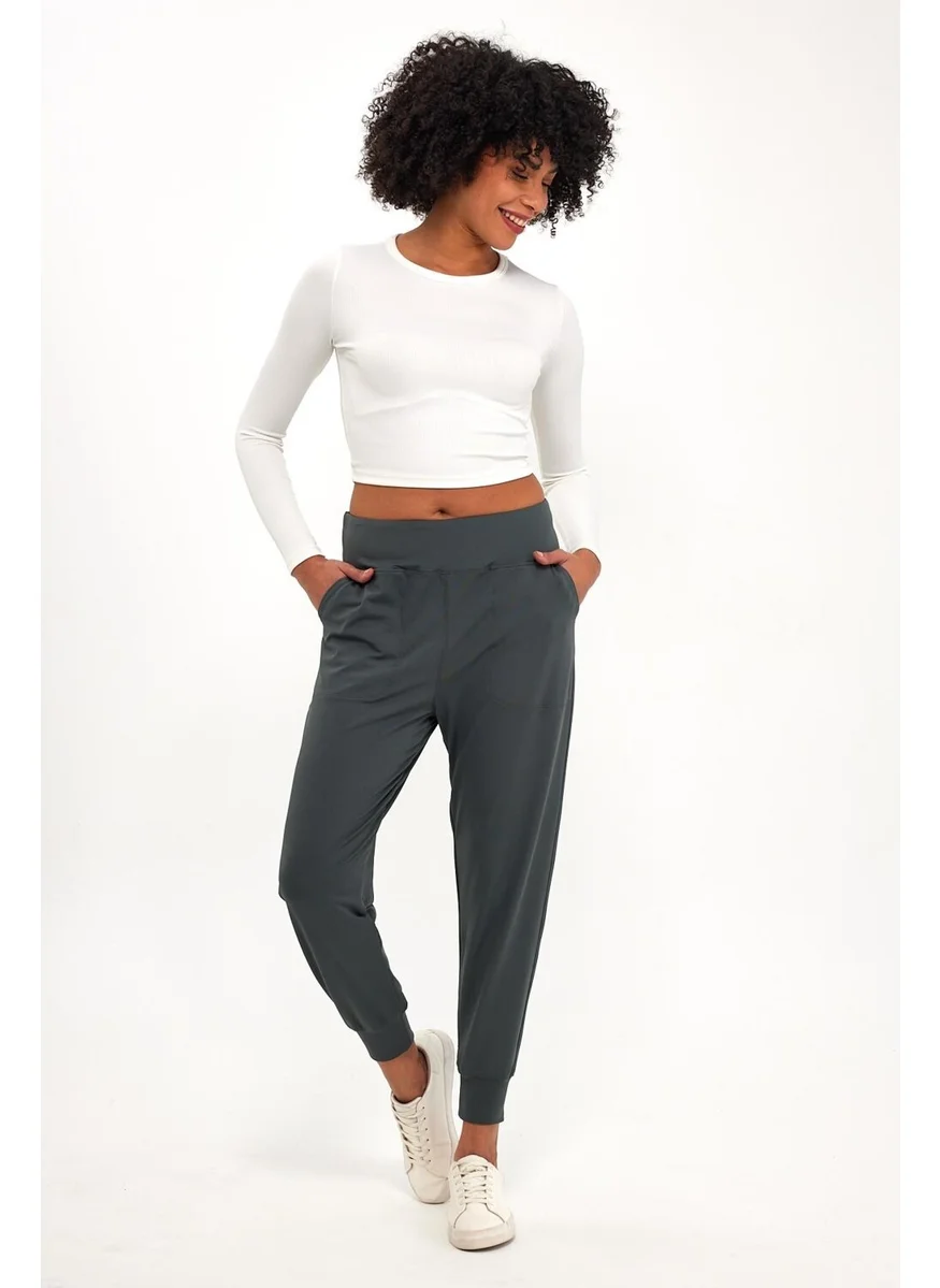 الكسندر جاردي Alexandergardı Elastic Waisted Side Pocket Leggings (B23-00165)