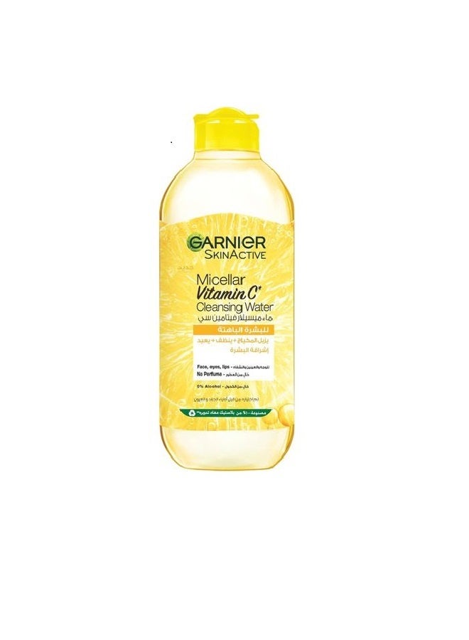 Skin Active Micellar Cleansing Water Vitamin C -400 Ml